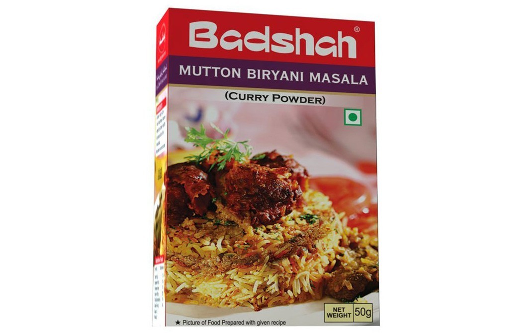 Badshah Mutton Biryani Masala Curry powder   Box  50 grams